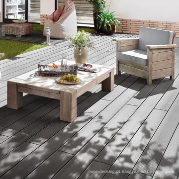 Decking composto oco de madeira exterior do decking da cavidade WPC